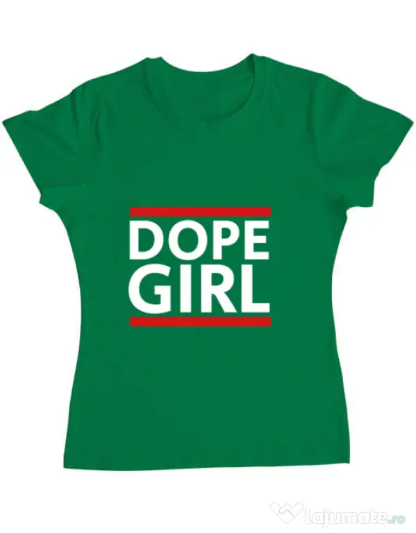 Tricou ADLER dama Dope girl Verde mediu