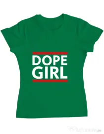 Tricou ADLER dama Dope girl Verde mediu