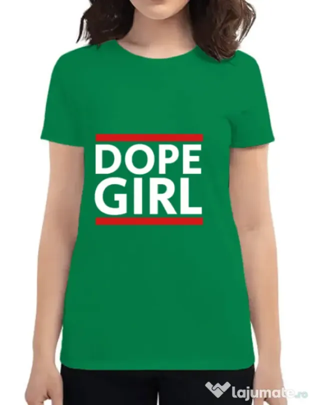 Tricou ADLER dama Dope girl Verde mediu