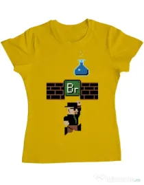 Tricou ADLER dama Breaking Mario Galben