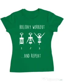 Tricou ADLER dama Holiday workout Verde mediu