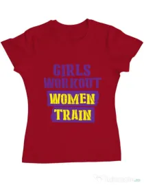 Tricou ADLER dama Women train Rosu