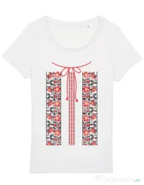 Tricou STANLEY STELLA dama Etno 3 Alb