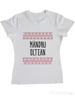 Tricou ADLER dama Mandru oltean Alb