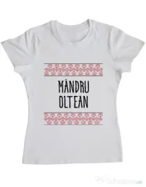 Tricou ADLER dama Mandru oltean Alb