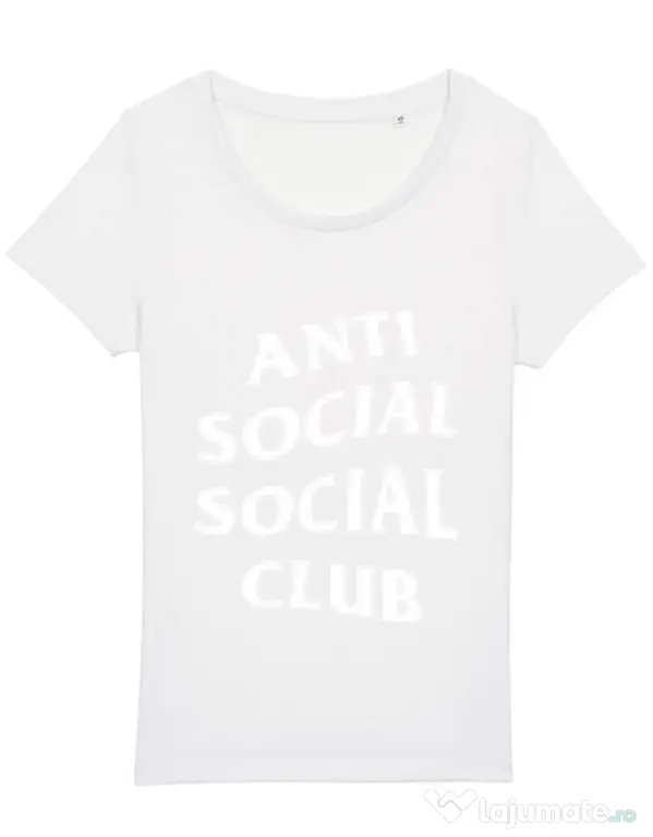 Tricou STANLEY STELLA dama Anti social Alb
