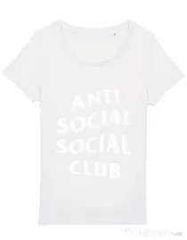 Tricou STANLEY STELLA dama Anti social Alb