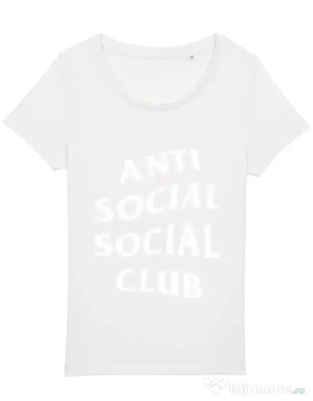 Tricou STANLEY STELLA dama Anti social Alb
