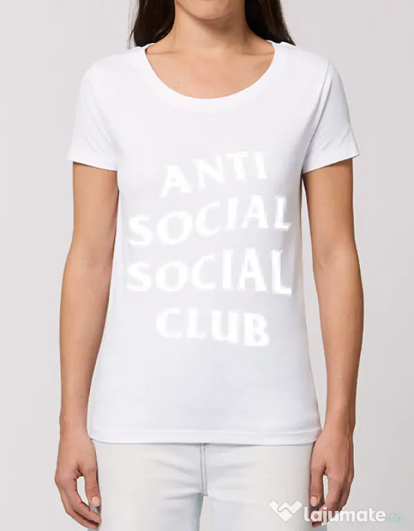 Tricou STANLEY STELLA dama Anti social Alb