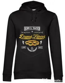 Hoodie dama cu gluga Drumul taberei Negru