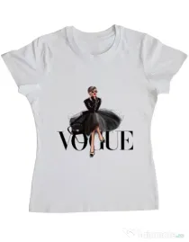 Tricou ADLER dama Little black tutu Alb