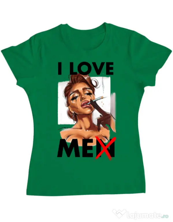 Tricou ADLER dama Black tears Verde mediu