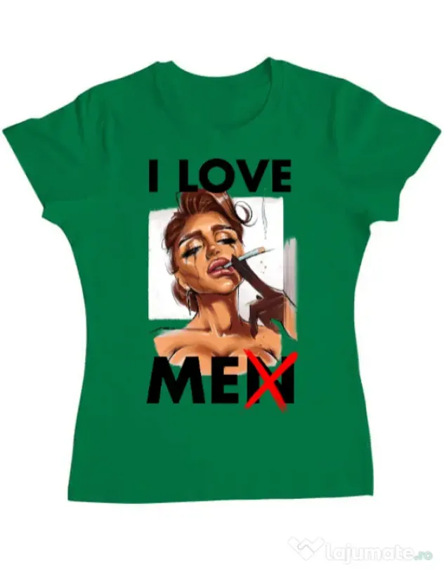 Tricou ADLER dama Black tears Verde mediu