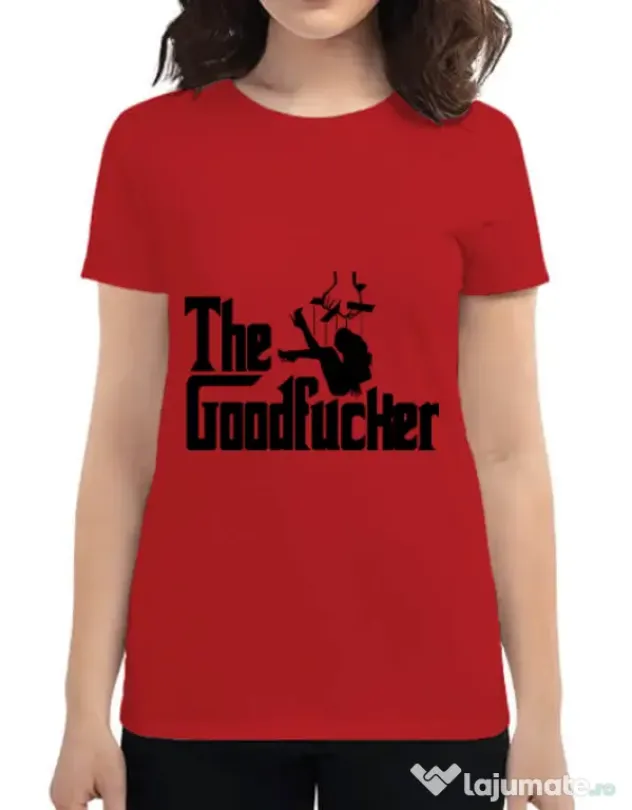 Tricou ADLER dama The goodfucker Rosu