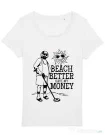 Tricou STANLEY STELLA dama Beach better have my money Alb