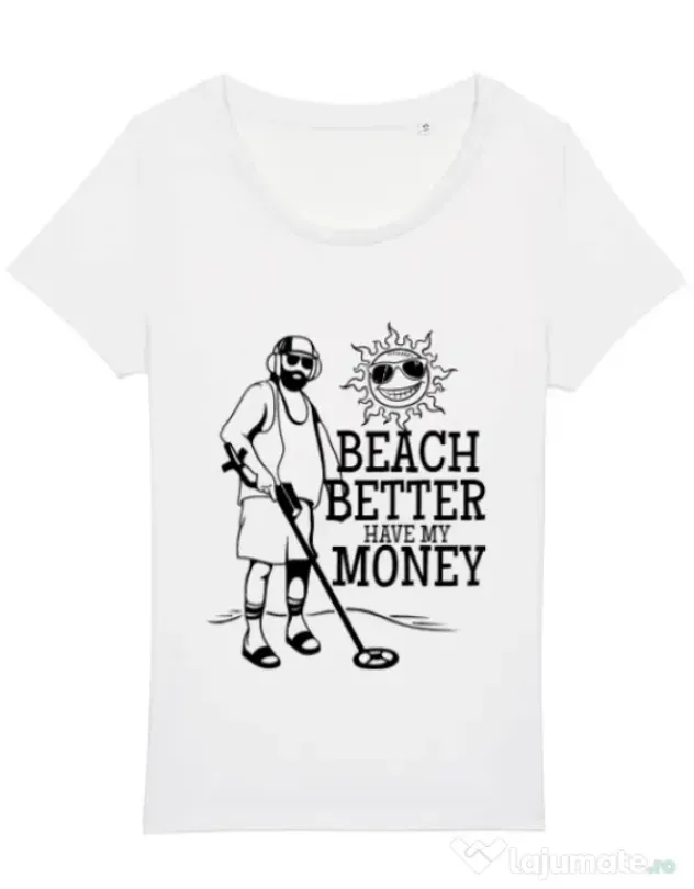 Tricou STANLEY STELLA dama Beach better have my money Alb