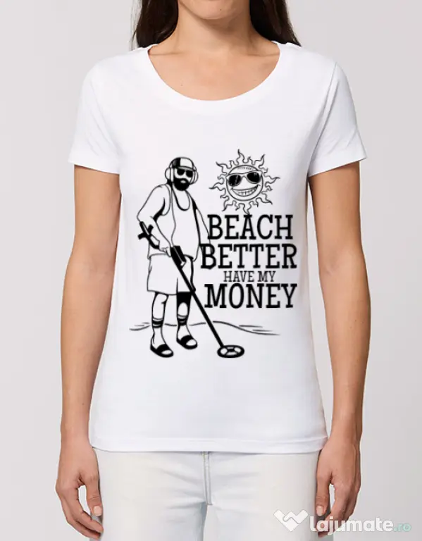 Tricou STANLEY STELLA dama Beach better have my money Alb