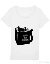 Tricou STANLEY STELLA dama How to train your human Alb
