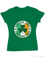Tricou ADLER dama Irish Drinking Team Verde mediu