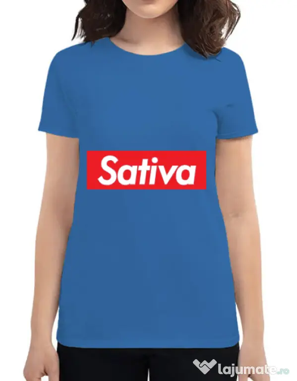 Tricou ADLER dama Sativa Albastru azuriu