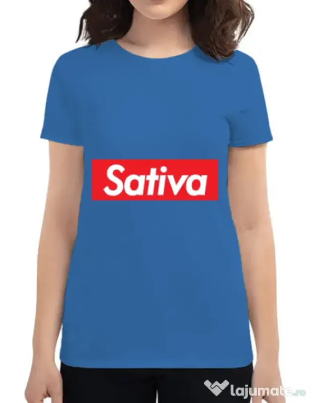 Tricou ADLER dama Sativa Albastru azuriu