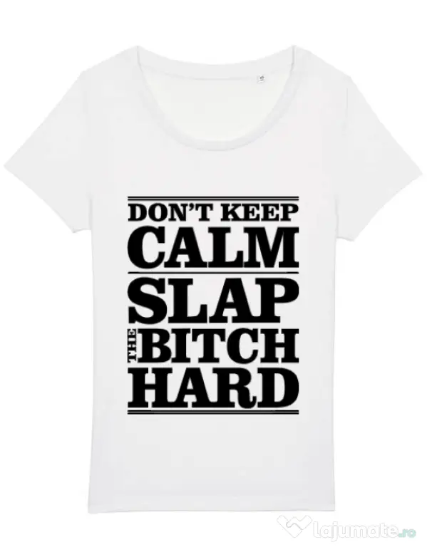 Tricou STANLEY STELLA dama Slap the bitch Alb