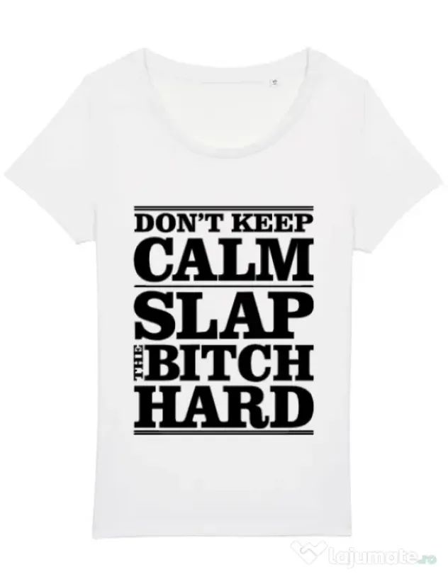 Tricou STANLEY STELLA dama Slap the bitch Alb