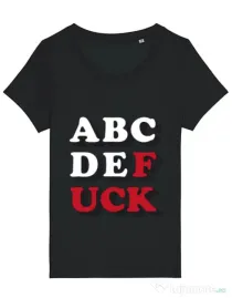 Tricou STANLEY STELLA dama The alphabet Negru