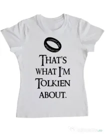 Tricou ADLER dama Tolkien Alb