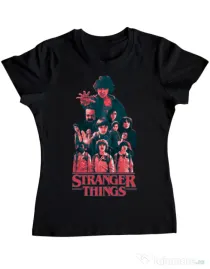 Tricou ADLER dama Stranger team Negru