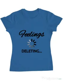 Tricou ADLER dama Deleting feelings Albastru azuriu