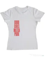 Tricou ADLER dama Bad girls Alb
