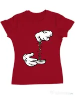 Tricou ADLER dama Magic sparkles Rosu