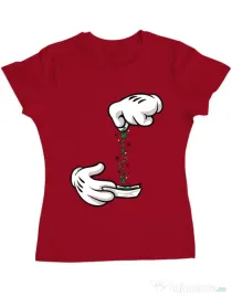 Tricou ADLER dama Magic sparkles Rosu