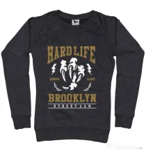 Bluza ADLER dama Hard Life Negru melanj