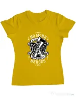 Tricou ADLER dama No More Heroes Galben