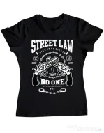 Tricou ADLER dama Street Law Negru