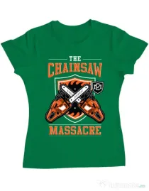 Tricou ADLER dama The Chainsaw Massacre Verde mediu