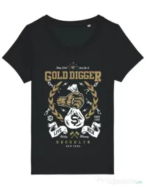 Tricou STANLEY STELLA dama Gold Digger Negru