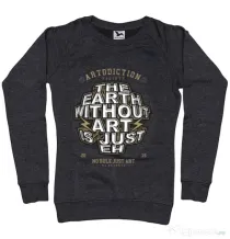 Bluza ADLER dama The Earth Without Art Negru melanj