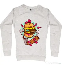 Bluza ADLER dama Burger Skater Migdala melanj
