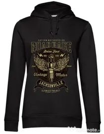 Hoodie dama cu gluga Road Rage Negru