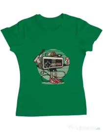 Tricou ADLER dama Let's Play Verde mediu