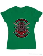 Tricou ADLER dama Darth Vader Sugar Skull Verde mediu