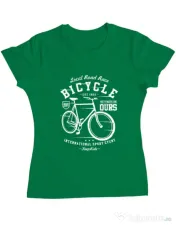 Tricou ADLER dama Bicycle Verde mediu