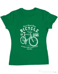 Tricou ADLER dama Bicycle Verde mediu