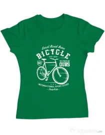 Tricou ADLER dama Bicycle Verde mediu