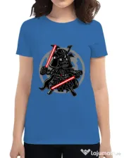 Tricou ADLER dama Darkside Samurai Albastru azuriu 