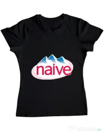 Tricou ADLER dama Naive Negru