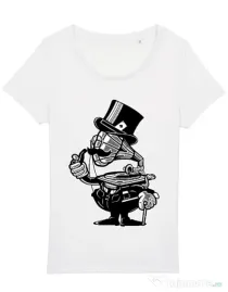 Tricou STANLEY STELLA dama Gramophone head Alb
